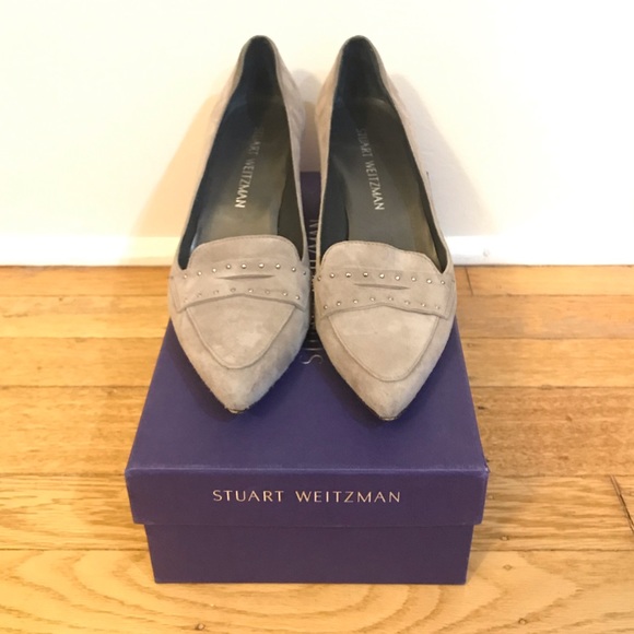 Stuart Weitzman Grey Suede Pumps - Picture 7 of 7